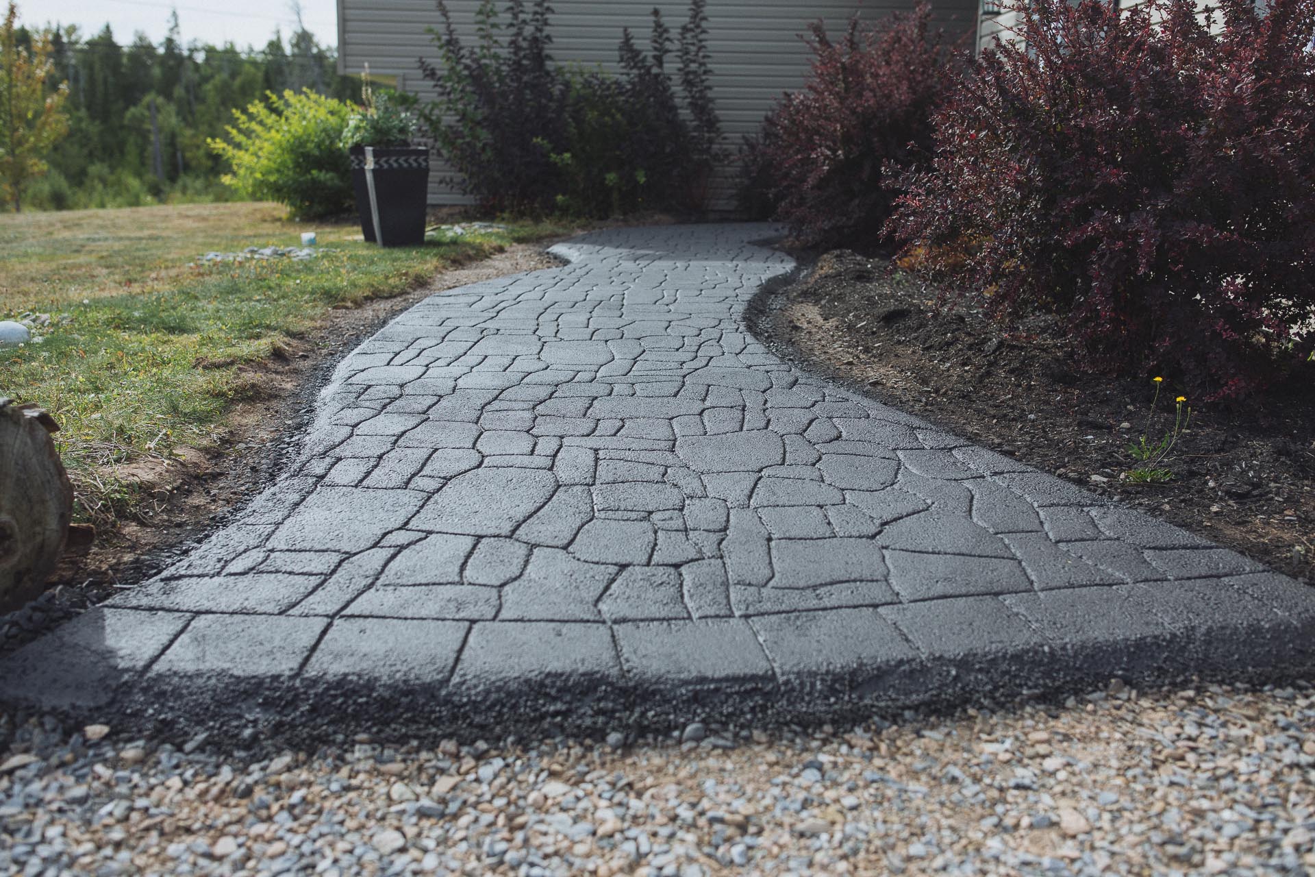 New Stamped Asphalt | Brown's Paving