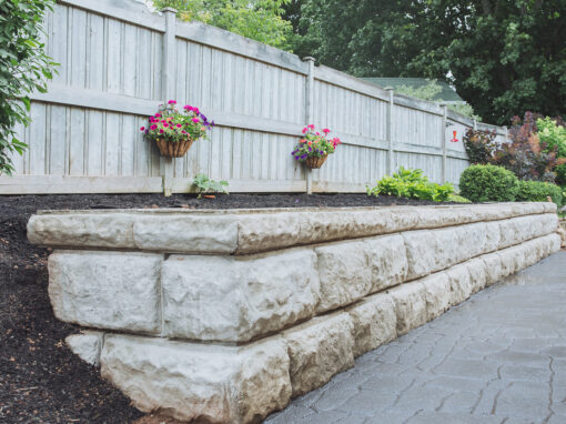 Sussex Garden retaining wall