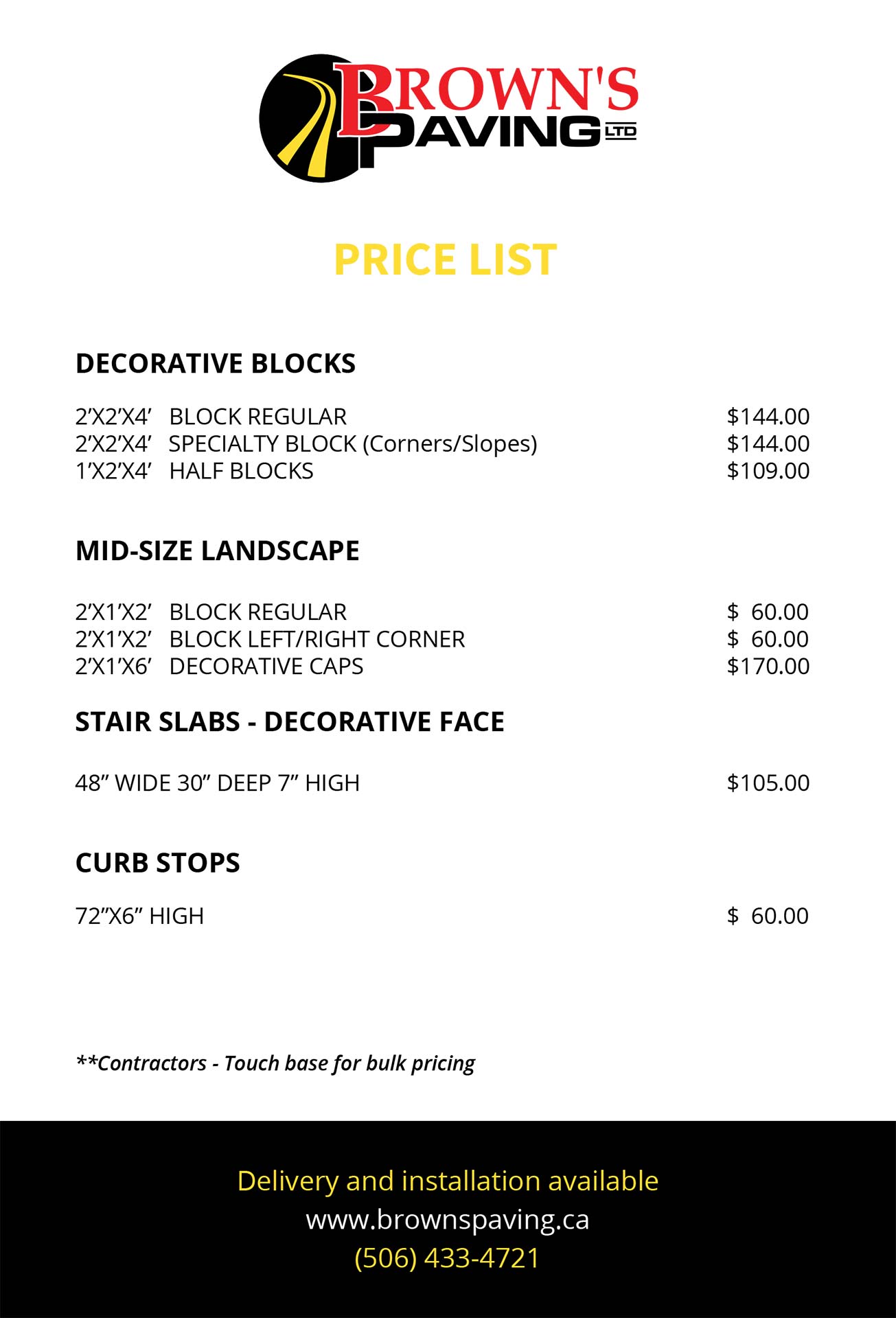 Concrete Blocks Pricing