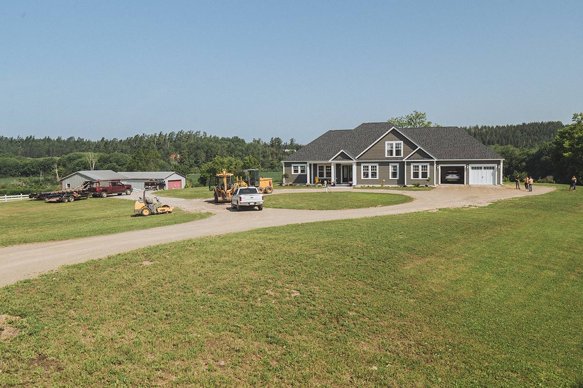 before paving driveway